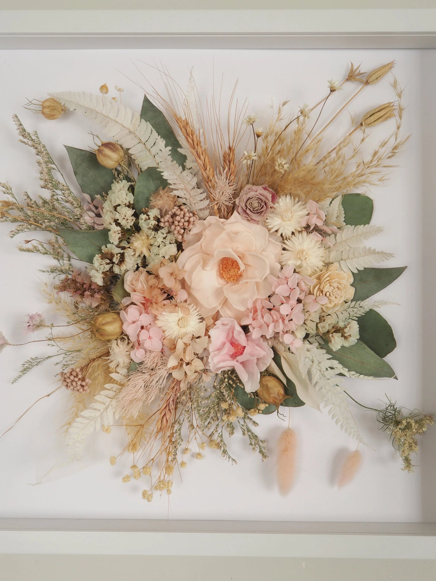 Pastel Framed Bouquet - 42.5cm x 42.5cm