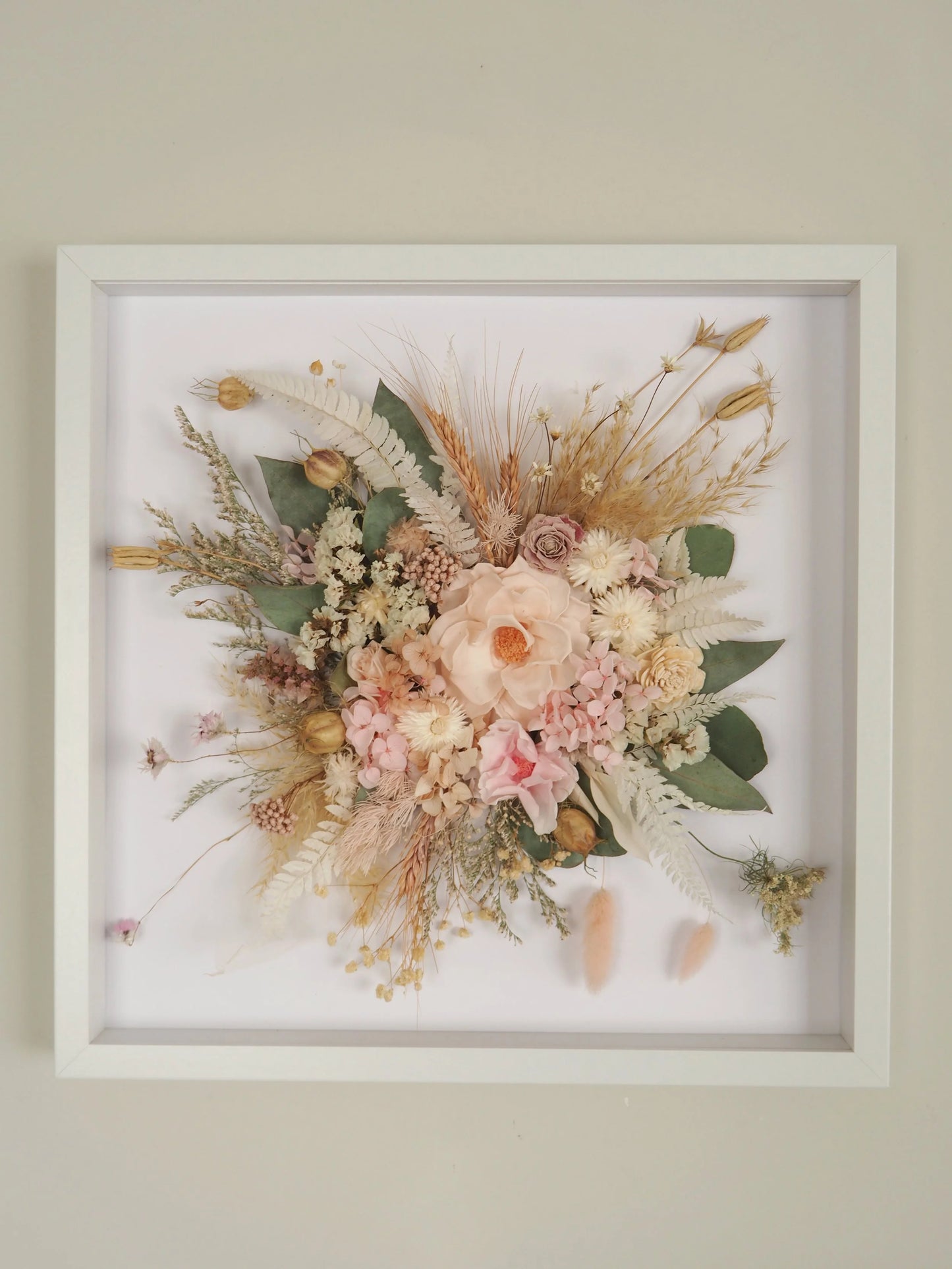 Pastel Framed Bouquet - 42.5cm x 42.5cm
