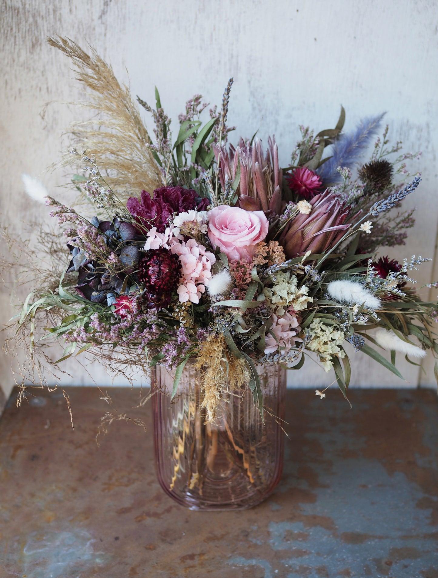 Rosé Vase Arrangement