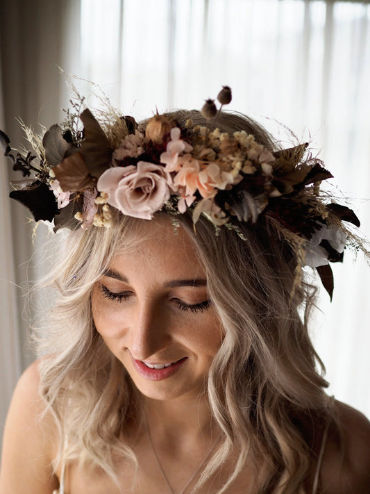 Custom Dried Flower Crown Adult