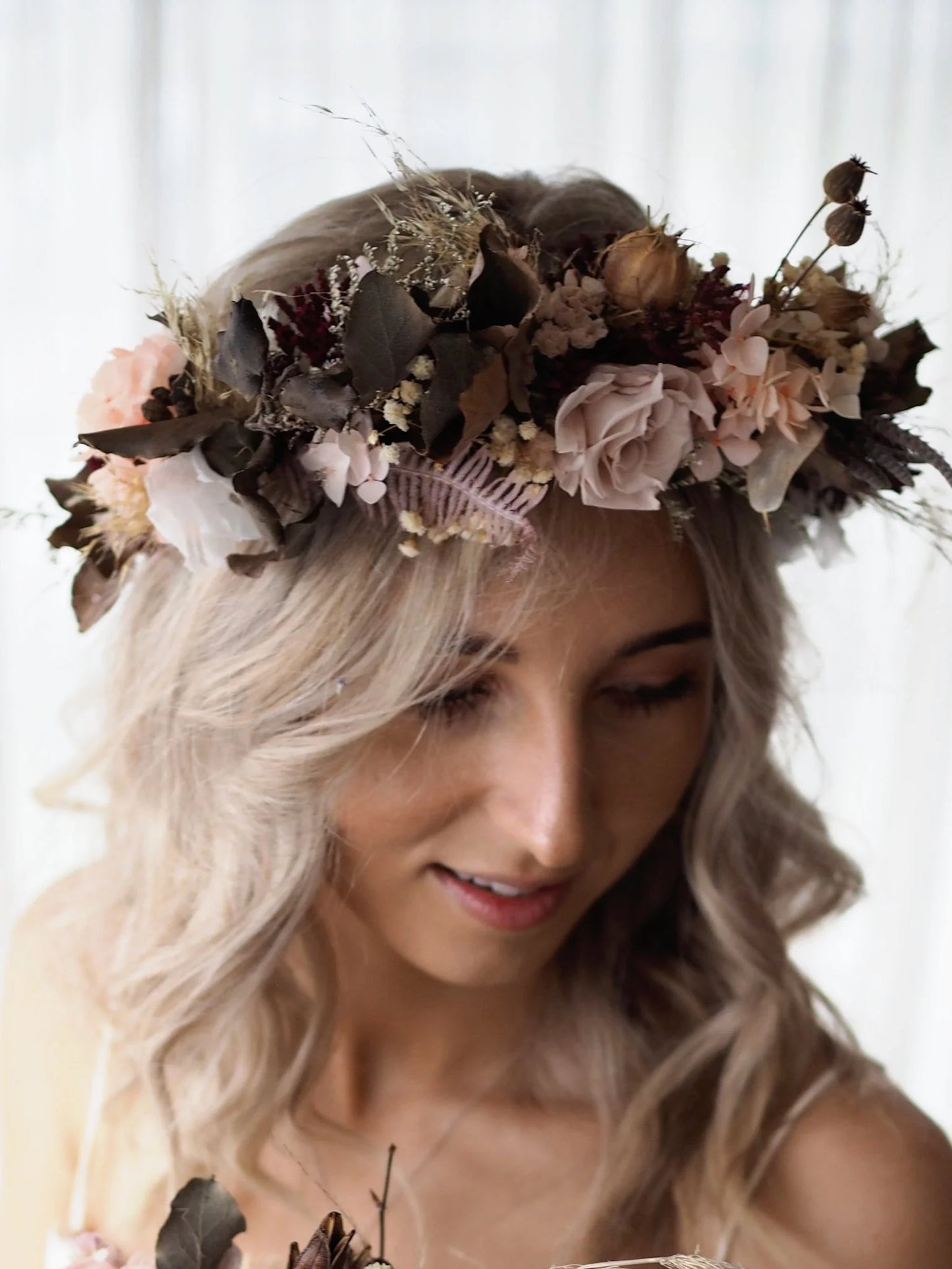 Custom Dried Flower Crown Adult