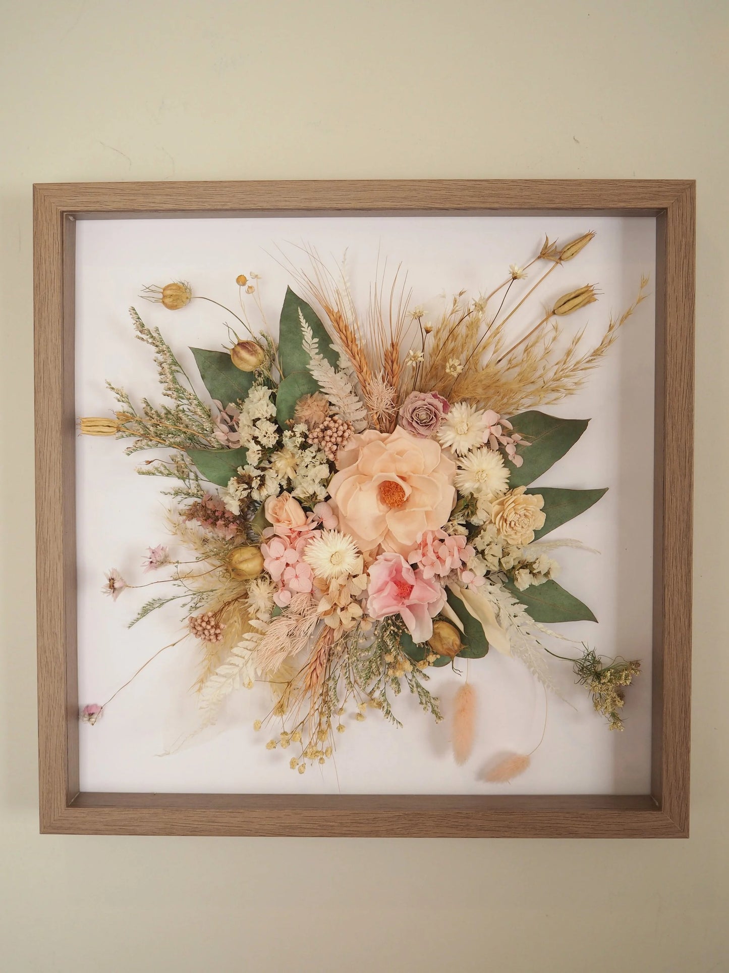 Pastel Framed Bouquet - 42.5cm x 42.5cm